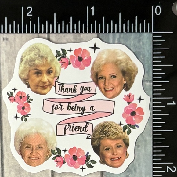🌀10/$10🌀 Golden Girls Reusable Sticker Decal - Picture 1 of 1